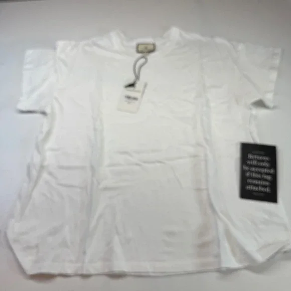 Tuckernuck Presley Boyfriend White Cotton T-Shirt Crew Neck Tee Top Small READ - Picture 4 of 8